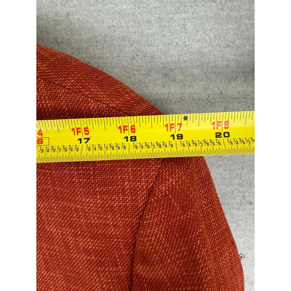 Paul Fredrick Mens Rust Wool Blend 2 Button Sport Coat Blazer 50R JPS004D